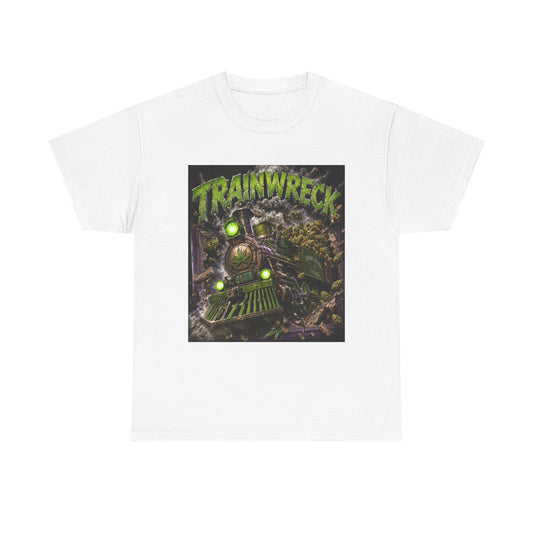 TrainwreckT-Shirt | Grunge Horror Train Graphic