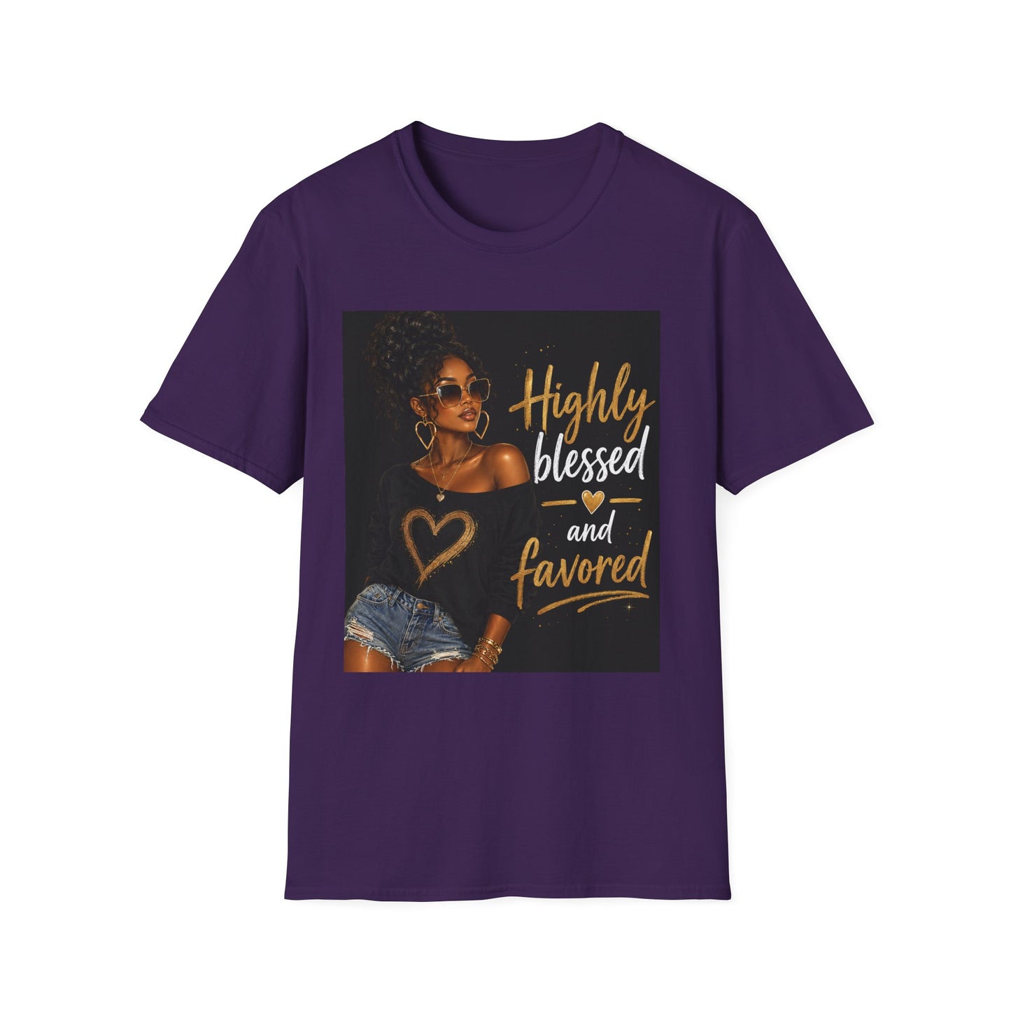 Highly Blessed and Favored T-Shirt | Inspirational Afrocentric Design