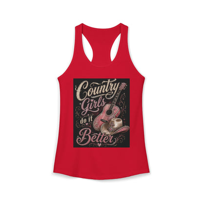 Country Girls do it Better - Women's Racerback Tank