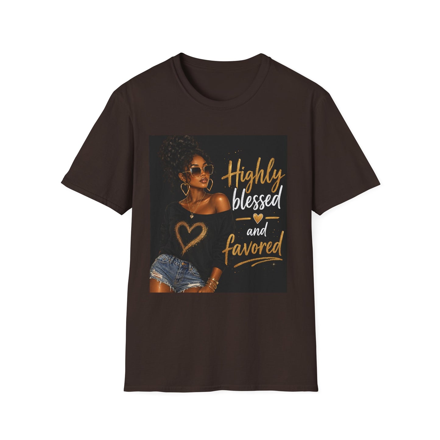 Highly Blessed and Favored T-Shirt | Inspirational Afrocentric Design