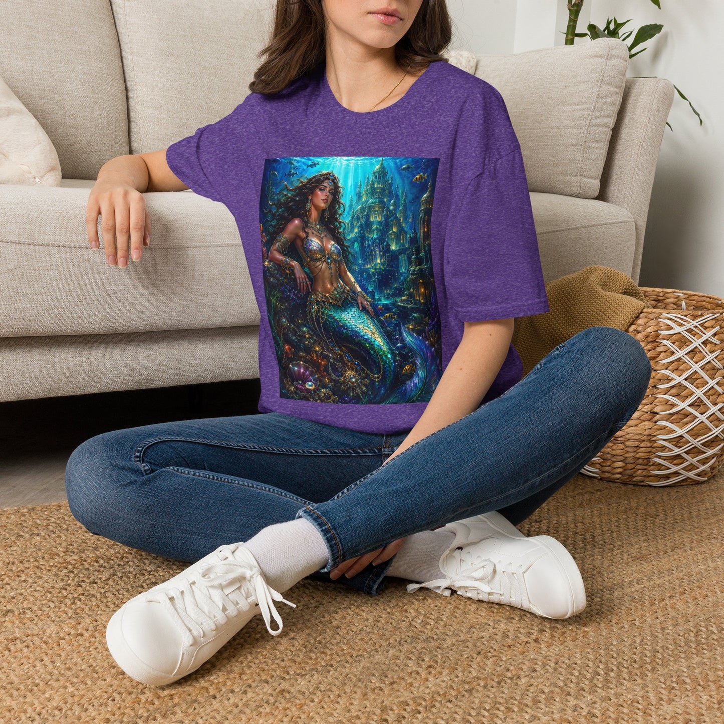 Mystical Mermaid T-Shirt | Underwater Fantasy Art