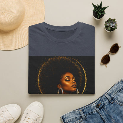 Melanated Goddess T-Shirt | Afrocentric Black Woman Art