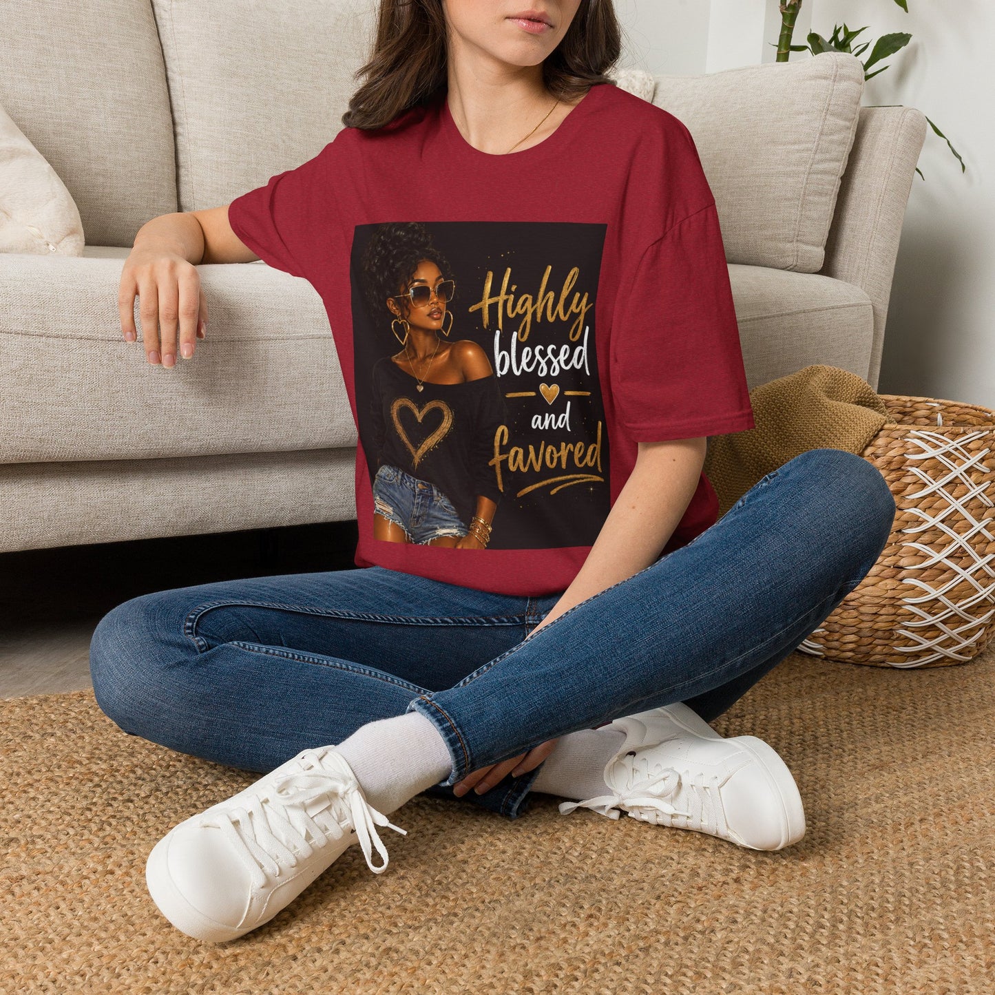 Highly Blessed and Favored T-Shirt | Inspirational Afrocentric Design