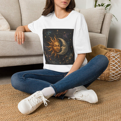 Sun and MoonT-Shirt | Celestial Astrology Starry Design