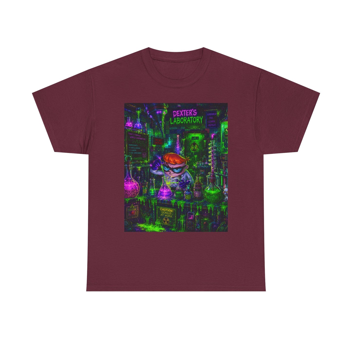 Mad Scientist tee | Lab Art T-Shirt, Neon Vaporwave Skate Lab