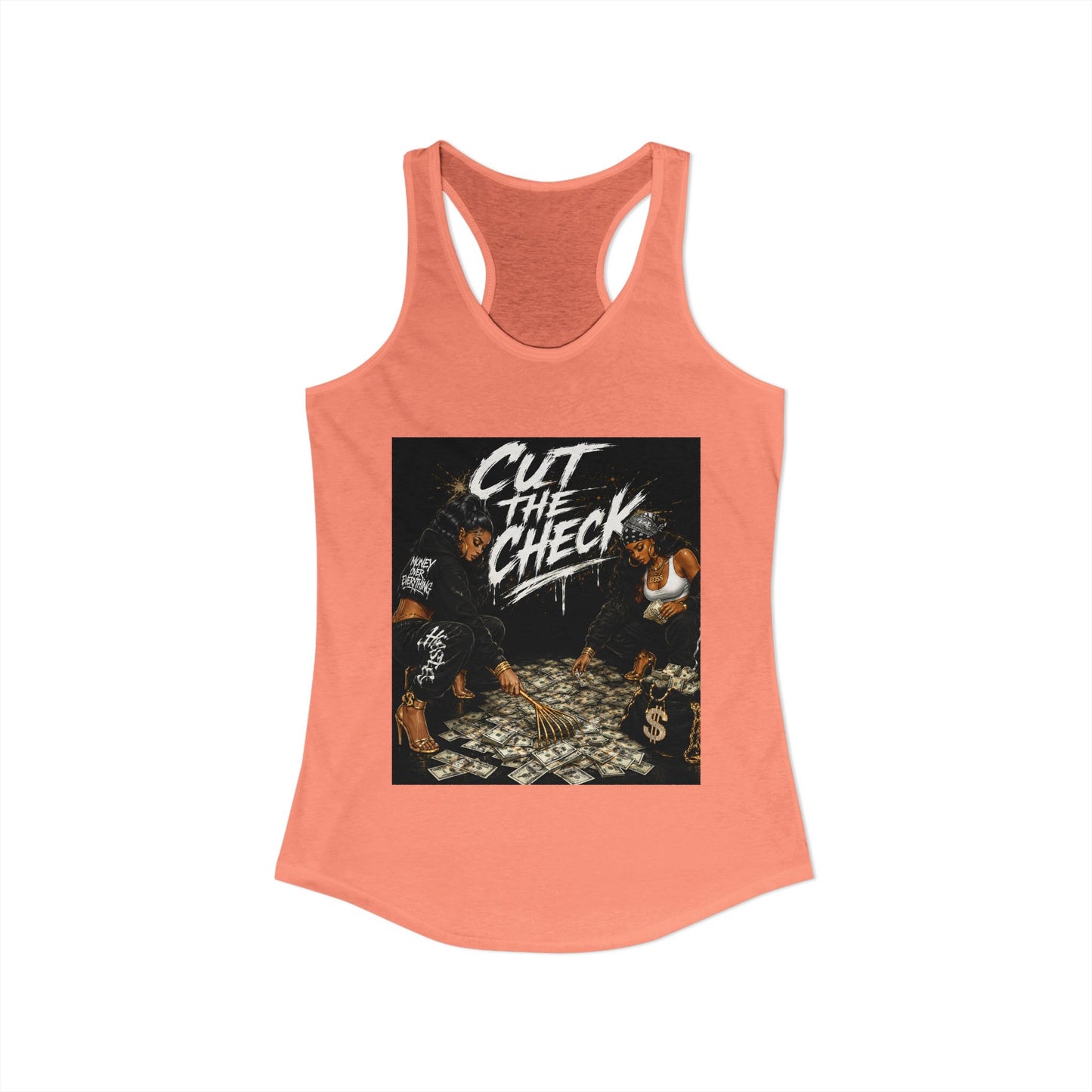Cut the Check - Women's Racerback Tank
