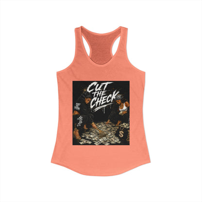 Cut the Check - Women's Racerback Tank