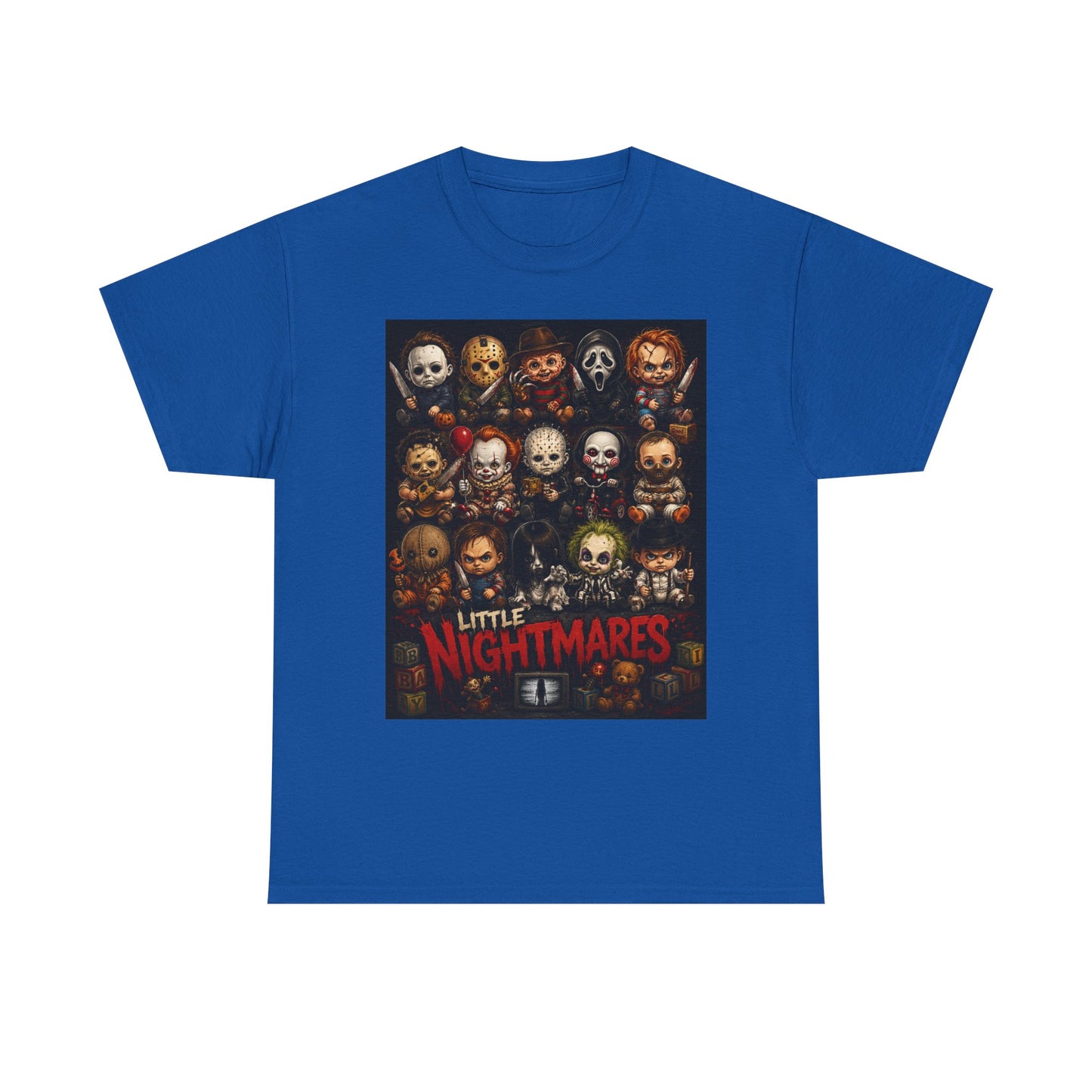 Little Nightmares characters T-Shirt | Horror Movie Collage Tee