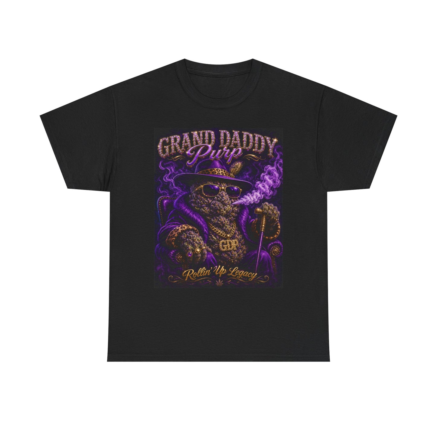 Grand Daddy Purp Graphic Tee | Purple Retro Cannabis Design
