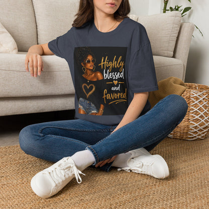 Highly Blessed and Favored T-Shirt | Inspirational Afrocentric Design