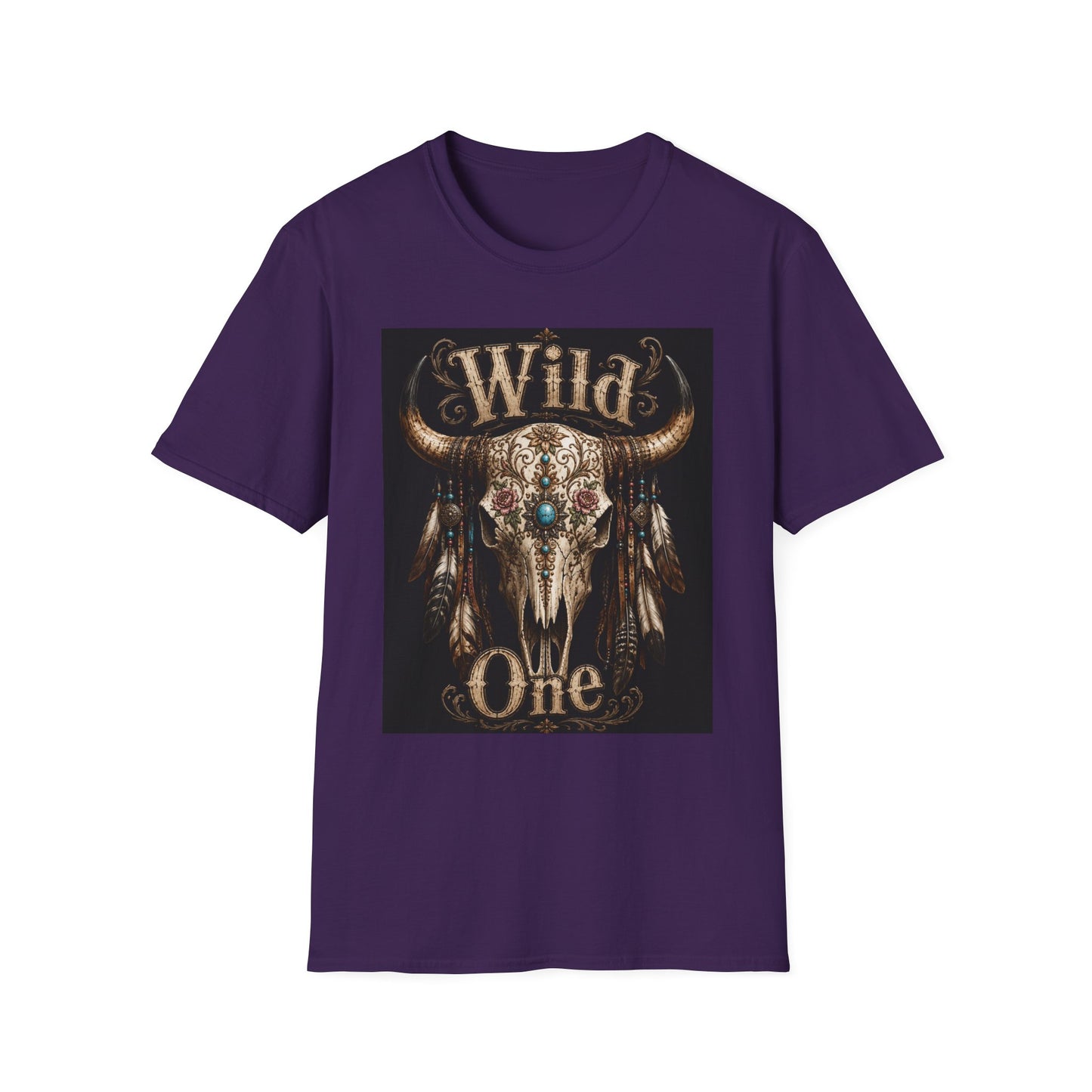 Wild One Skull Tee | Cow Skull Graphic T-Shirt, Boho Western