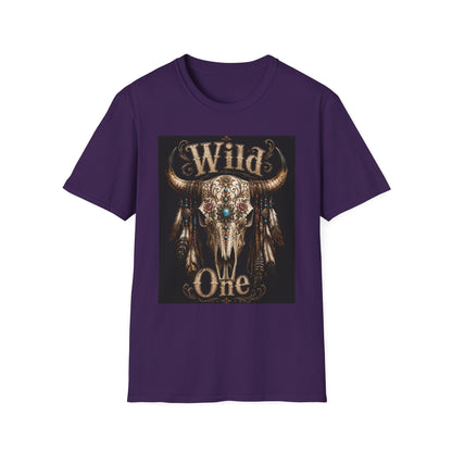 Wild One Skull Tee | Cow Skull Graphic T-Shirt, Boho Western