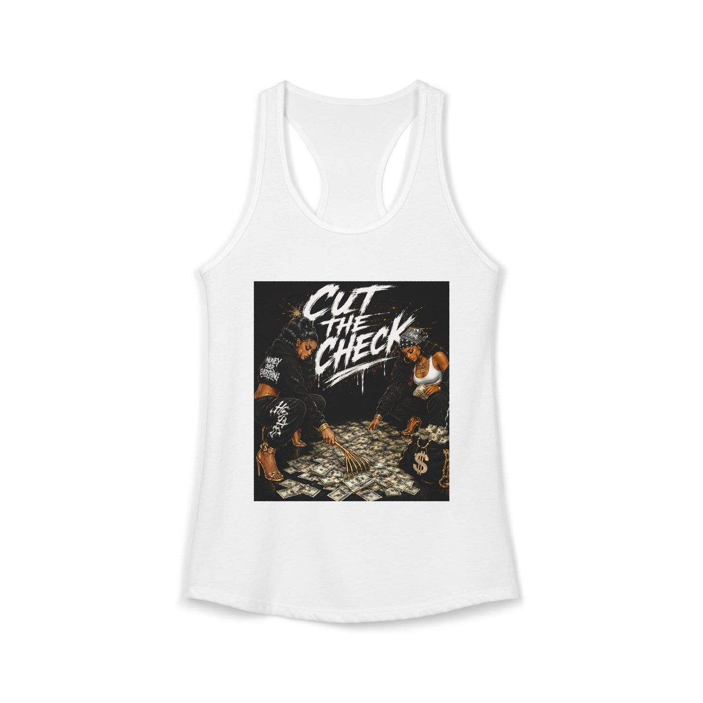 Cut the Check - Women's Racerback Tank