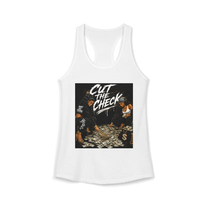 Cut the Check - Women's Racerback Tank