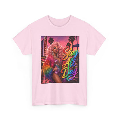 Slay All Day T-Shirt | Rainbow Glam Tee