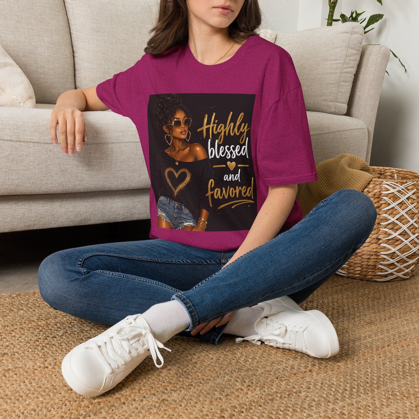 Highly Blessed and Favored T-Shirt | Inspirational Afrocentric Design