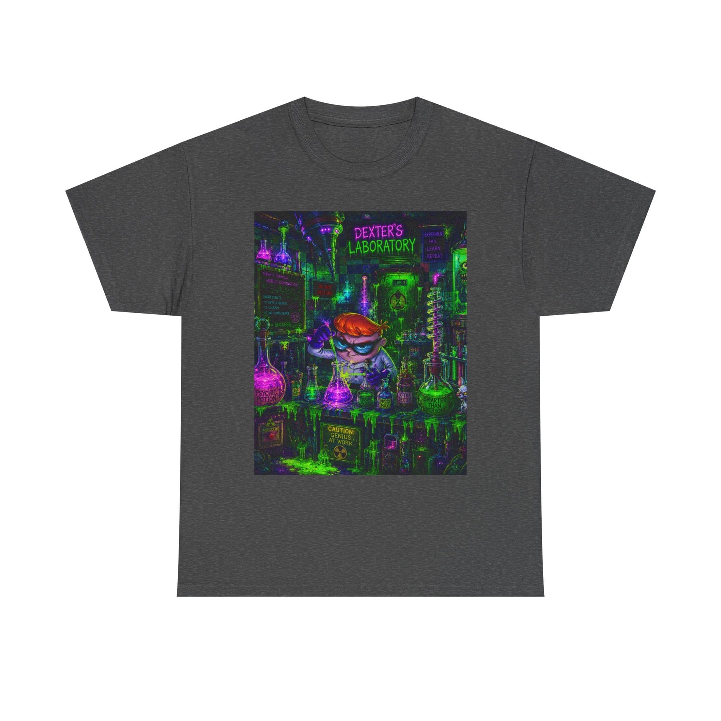 Mad Scientist tee | Lab Art T-Shirt, Neon Vaporwave Skate Lab