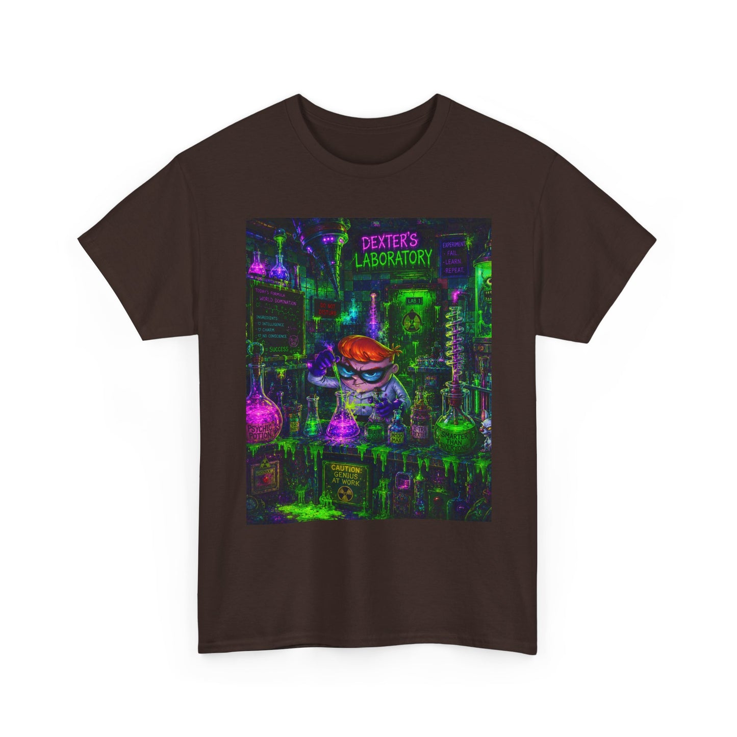 Mad Scientist tee | Lab Art T-Shirt, Neon Vaporwave Skate Lab
