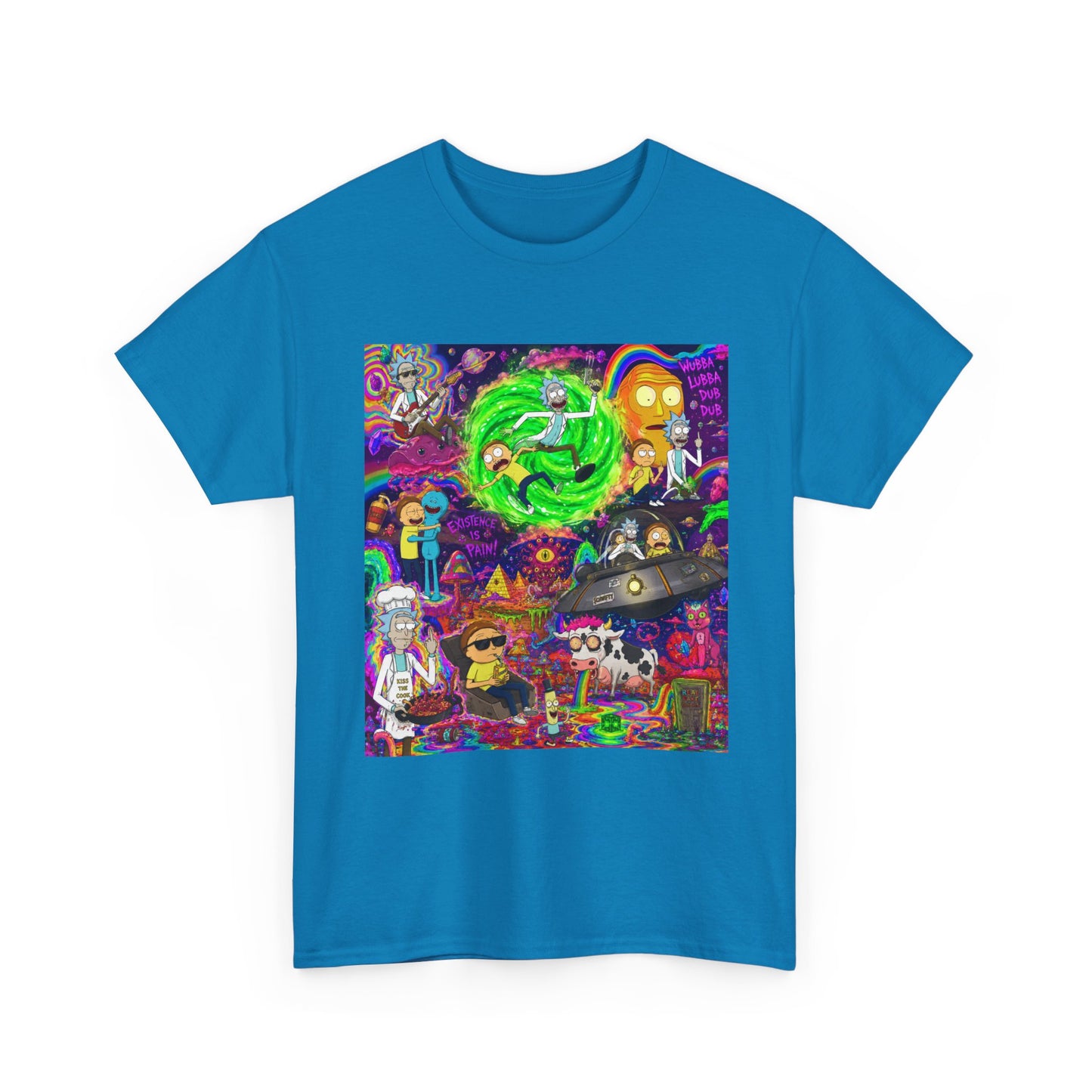 Rick and Morty Portal Collage T-Shirt | Sci-Fi Cartoon Pop Art Tee