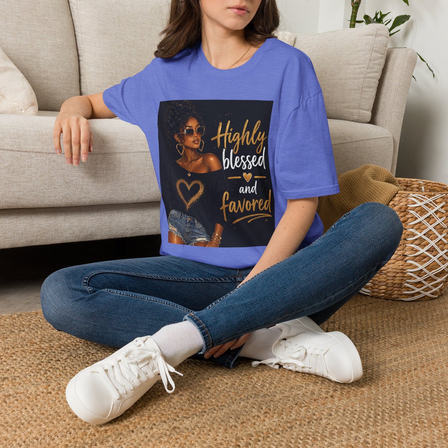 Highly Blessed and Favored T-Shirt | Inspirational Afrocentric Design