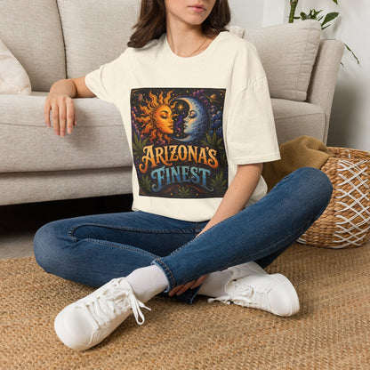 Sun and Moon Arizona's Finest T-Shirt | Celestial Sunface Moonface Tee
