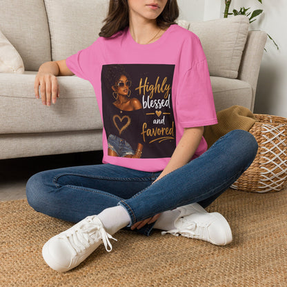 Highly Blessed and Favored T-Shirt | Inspirational Afrocentric Design