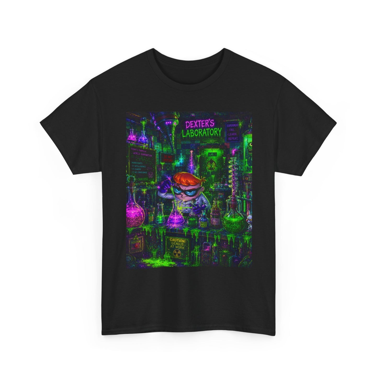 Mad Scientist tee | Lab Art T-Shirt, Neon Vaporwave Skate Lab