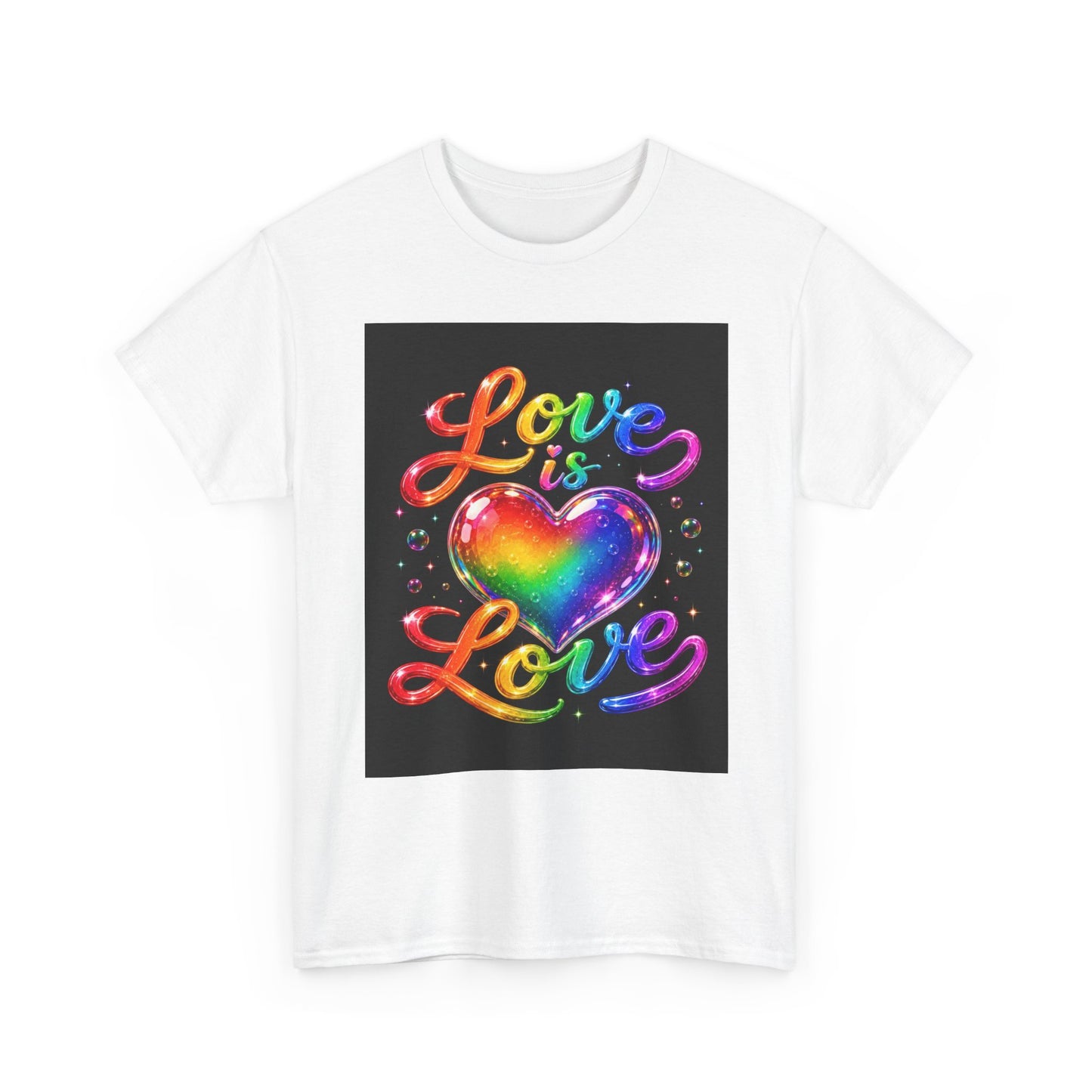 Love Is Love heart rainbow tee | Pride T-Shirt