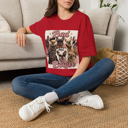 Bad and Boujee Dogs T-Shirt | Cute French Bulldog Pug Portraits