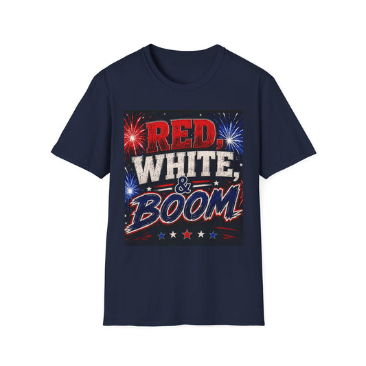 Red White & Boom T-Shirt | Patriotic Fourth of July Fireworks Shirt