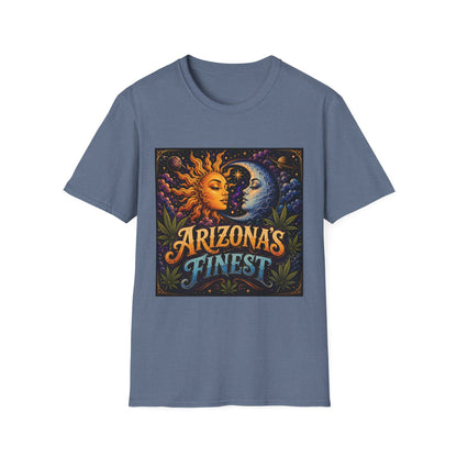 Sun and Moon Arizona's Finest T-Shirt | Celestial Sunface Moonface Tee