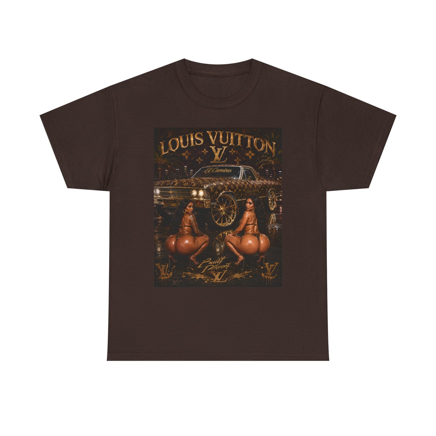 LV Low Low T-Shirt | Retro Car & Pinup Art Tee