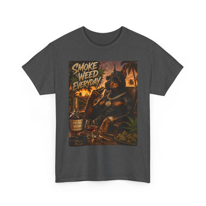 Smoke Weed Everyday T-Shirt | Smoking Crocodile Illustration, Retro Vibes