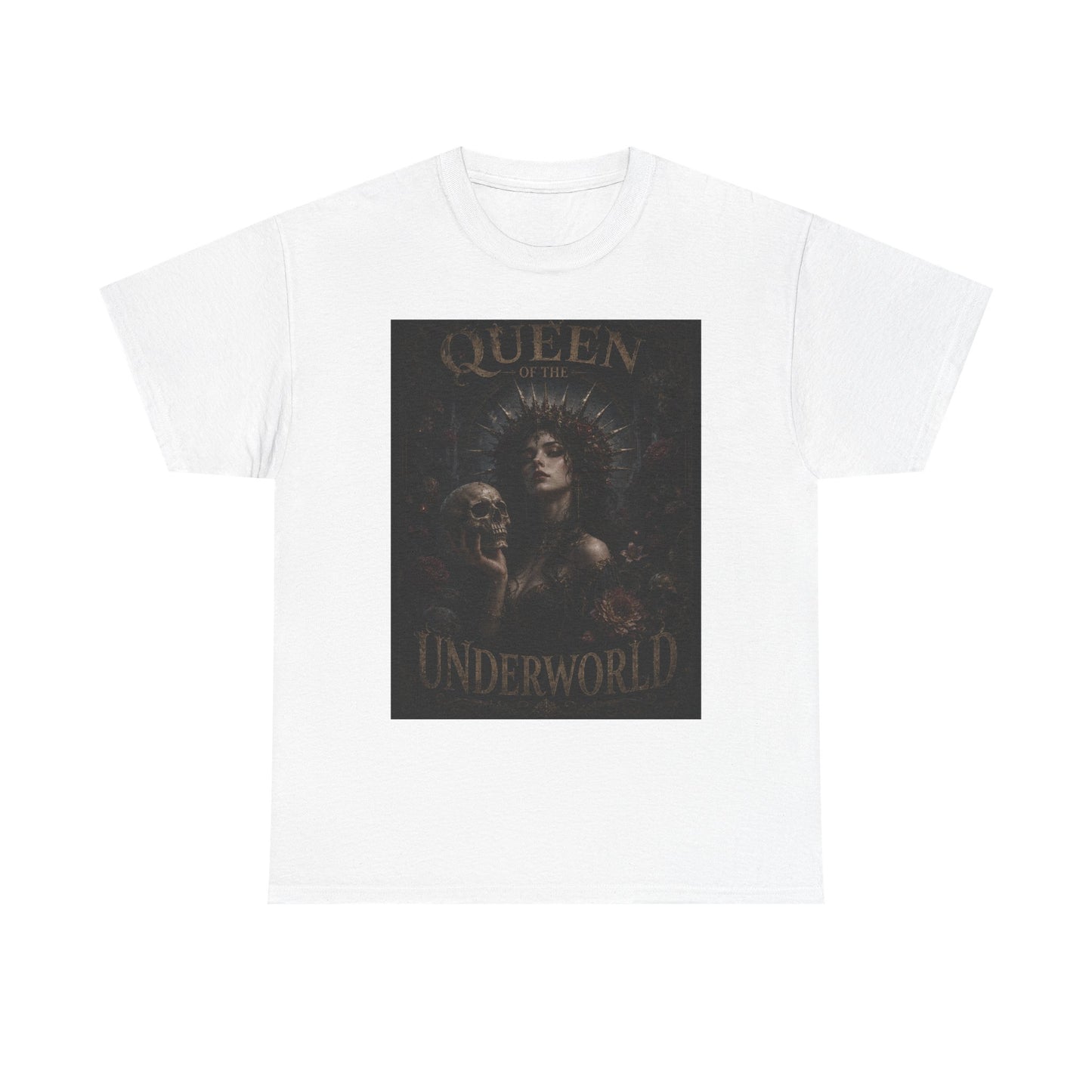 Queen of the Underworld Tee | Dark Gothic Skull Woman