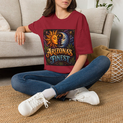 Sun and Moon Arizona's Finest T-Shirt | Celestial Sunface Moonface Tee