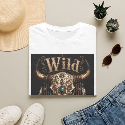 Wild One Skull Tee | Cow Skull Graphic T-Shirt, Boho Western