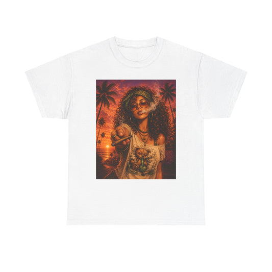 Sunset Bae Tee | Retro Hawaiian Palm Beach Vibes