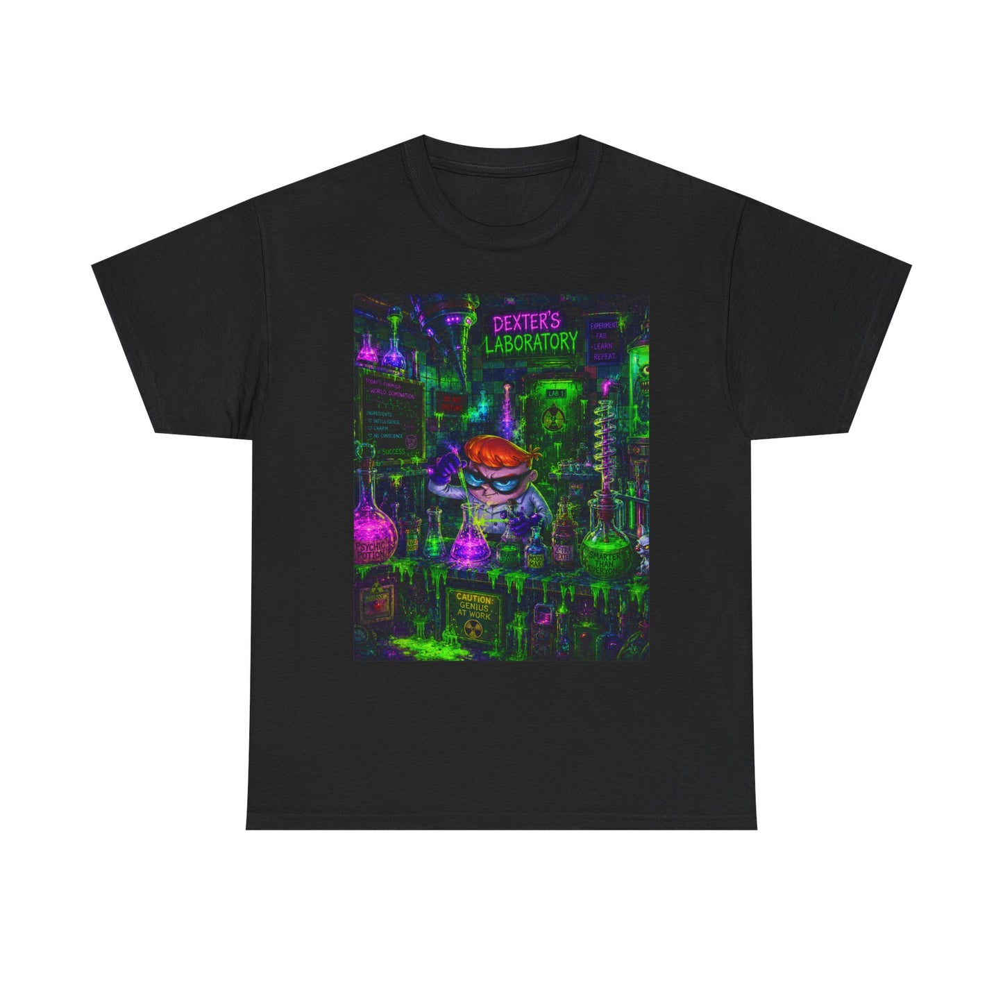 Mad Scientist tee | Lab Art T-Shirt, Neon Vaporwave Skate Lab