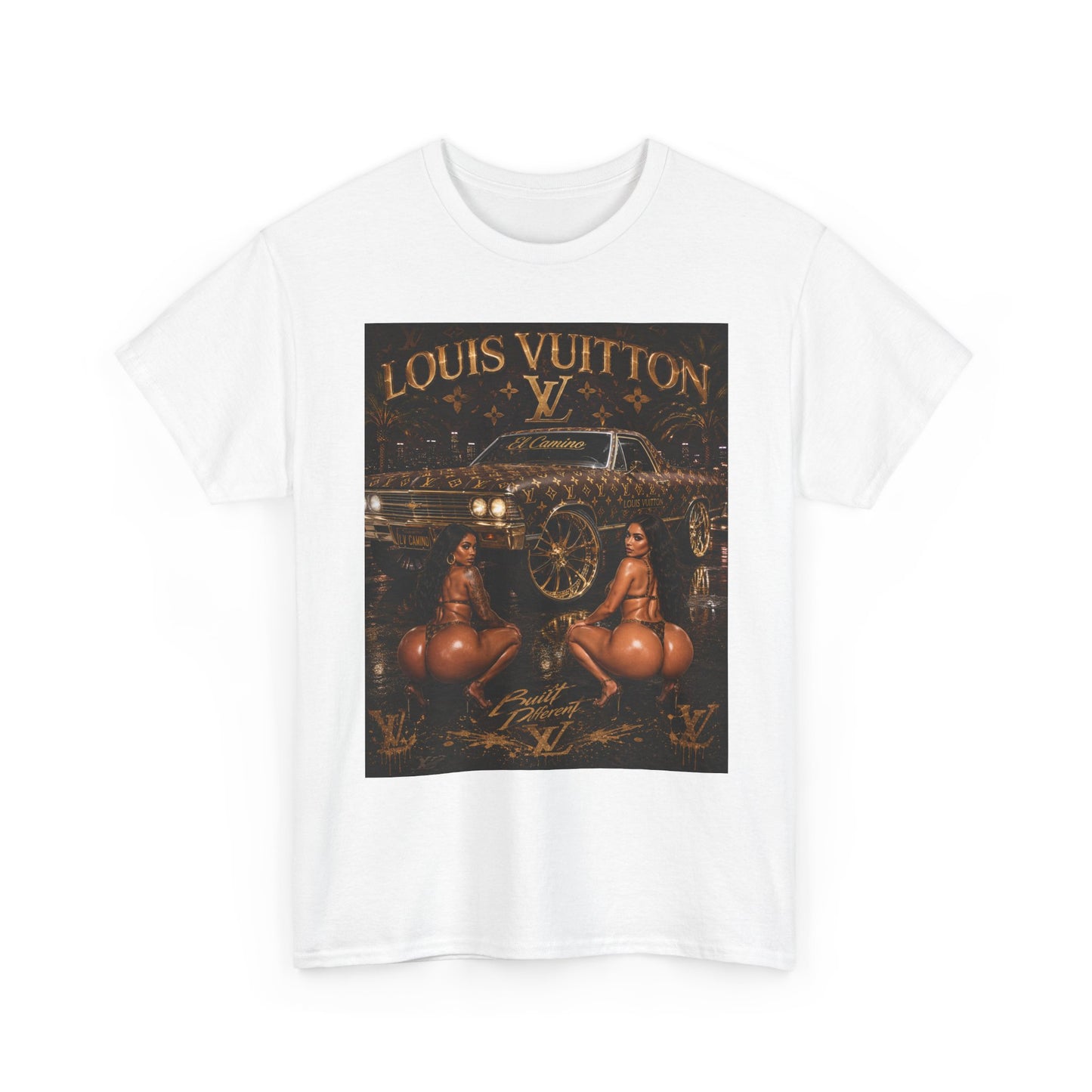 LV Low Low T-Shirt | Retro Car & Pinup Art Tee