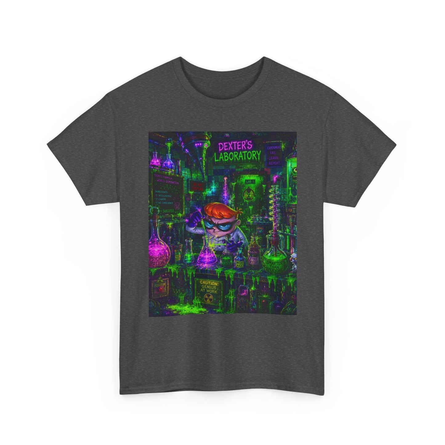 Mad Scientist tee | Lab Art T-Shirt, Neon Vaporwave Skate Lab