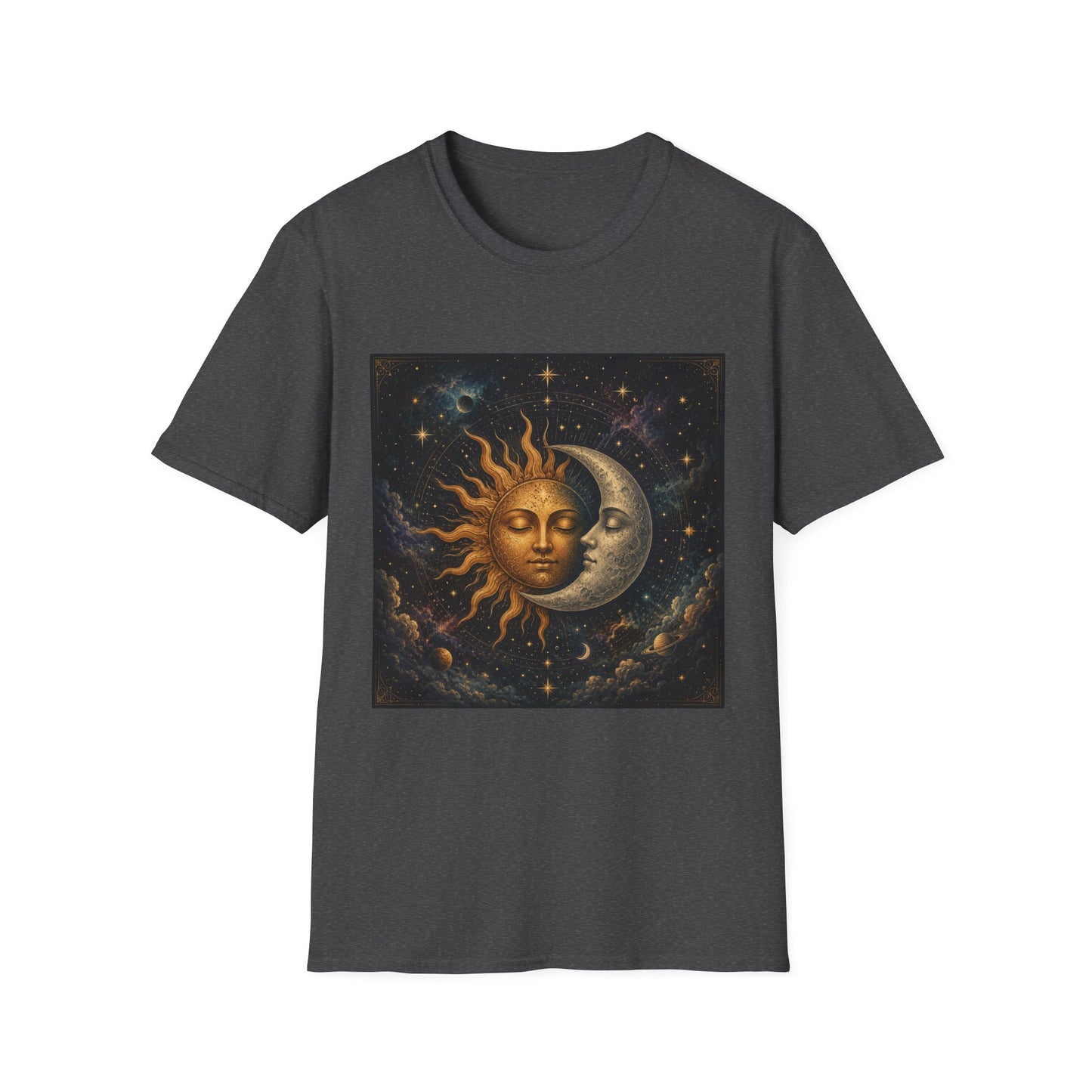 Sun and MoonT-Shirt | Celestial Astrology Starry Design