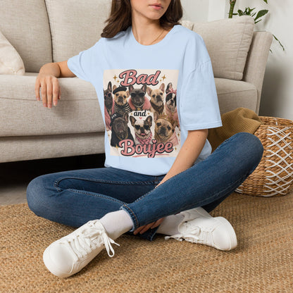 Bad and Boujee Dogs T-Shirt | Cute French Bulldog Pug Portraits