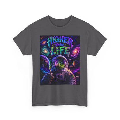 Higher Than Life Astronaut T-Shirt | Space Psychedelic Graphic Tee