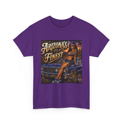 Arizona's Finest Pinup Car Tee | Lowrider, Retro Desert Vibe
