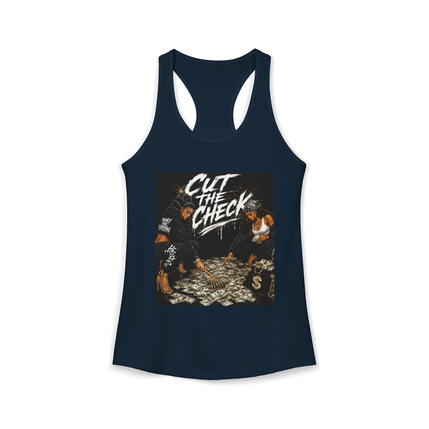 Cut the Check - Women's Racerback Tank