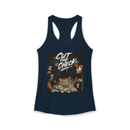 Cut the Check - Women's Racerback Tank
