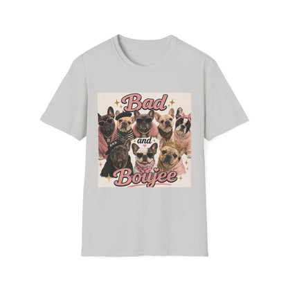 Bad and Boujee Dogs T-Shirt | Cute French Bulldog Pug Portraits