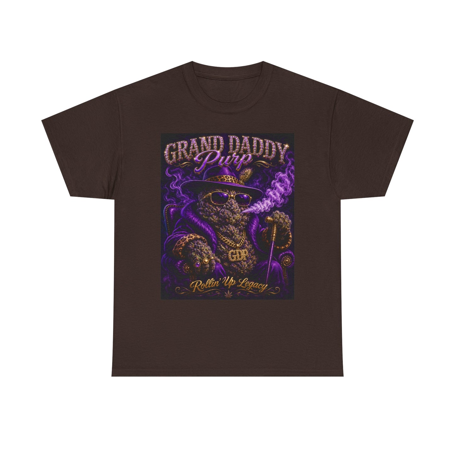 Grand Daddy Purp Graphic Tee | Purple Retro Cannabis Design