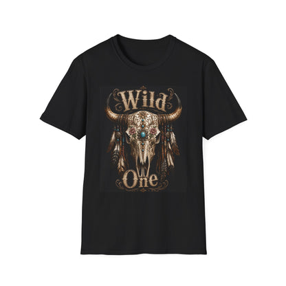 Wild One Skull Tee | Cow Skull Graphic T-Shirt, Boho Western
