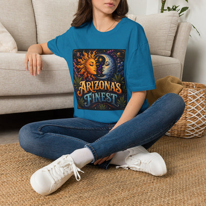 Sun and Moon Arizona's Finest T-Shirt | Celestial Sunface Moonface Tee